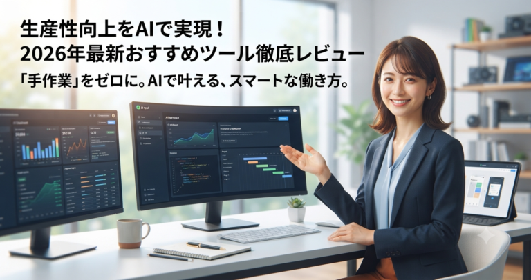 生産性向上をAIで実現！2026年最新おすすめツール徹底レビュー