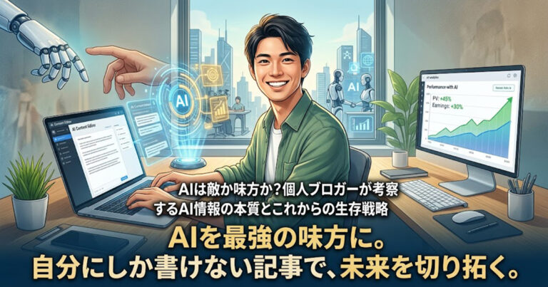 AIブログ： AIは敵か味方か？個人ブロガーが考察するAI情報の本質とこれからの生存戦略