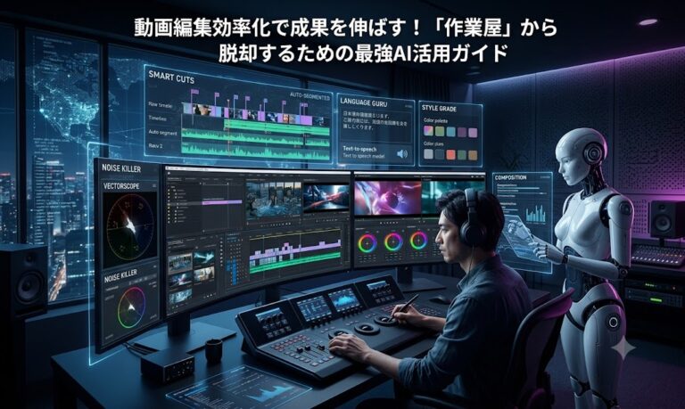 動画編集効率化で成果を伸ばす！「作業屋」から脱却するための最強AI活用ガイド